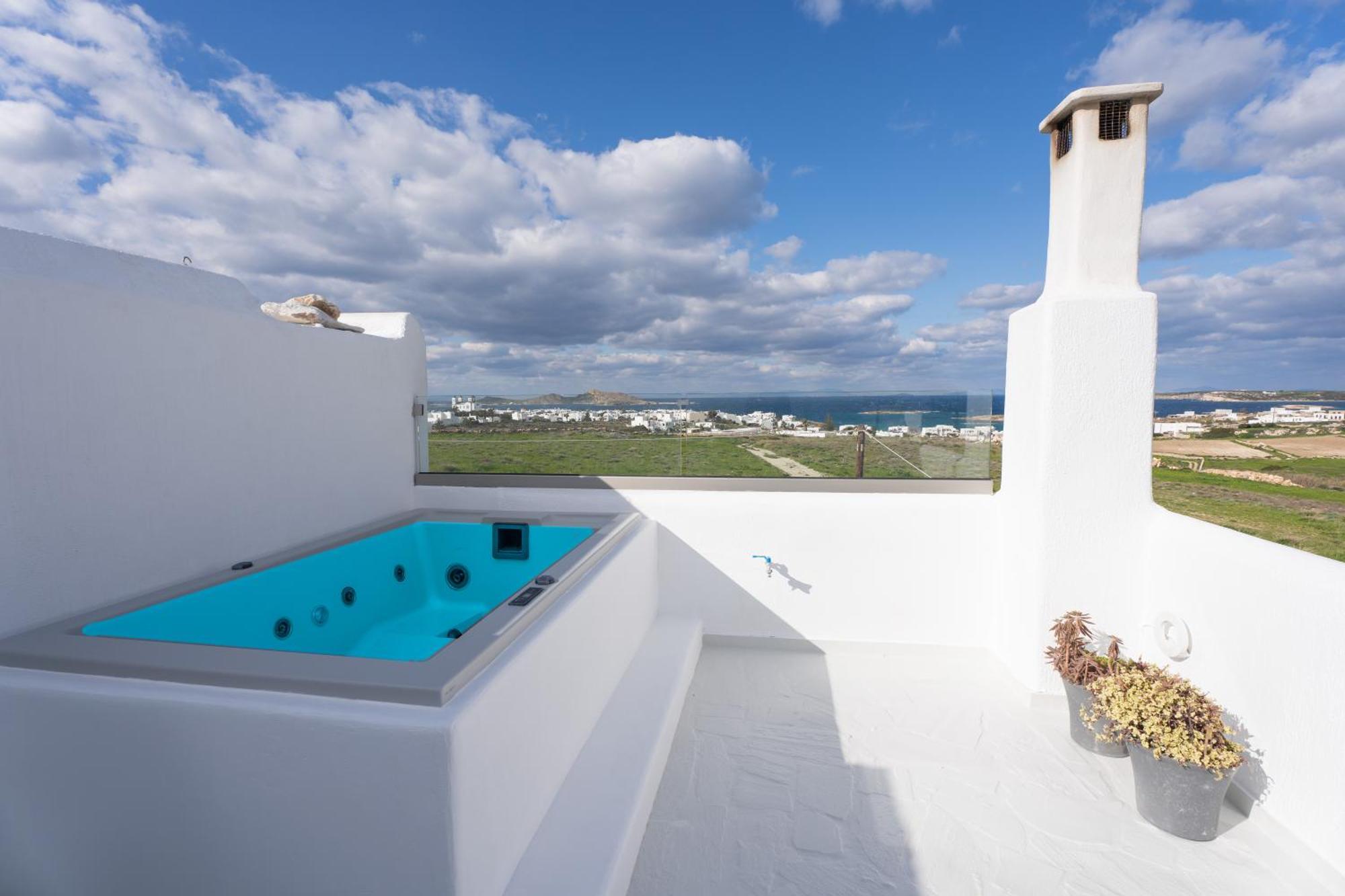 Pure White 1Bd House With Amazing Sea Views In Naousa Dış mekan fotoğraf